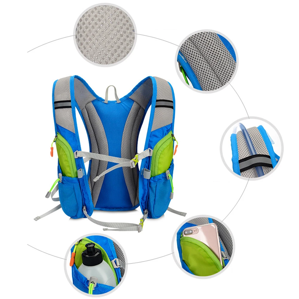 10L Женская и мужская сумка для марафона гидратационный жилет 2L водонепроницаемая