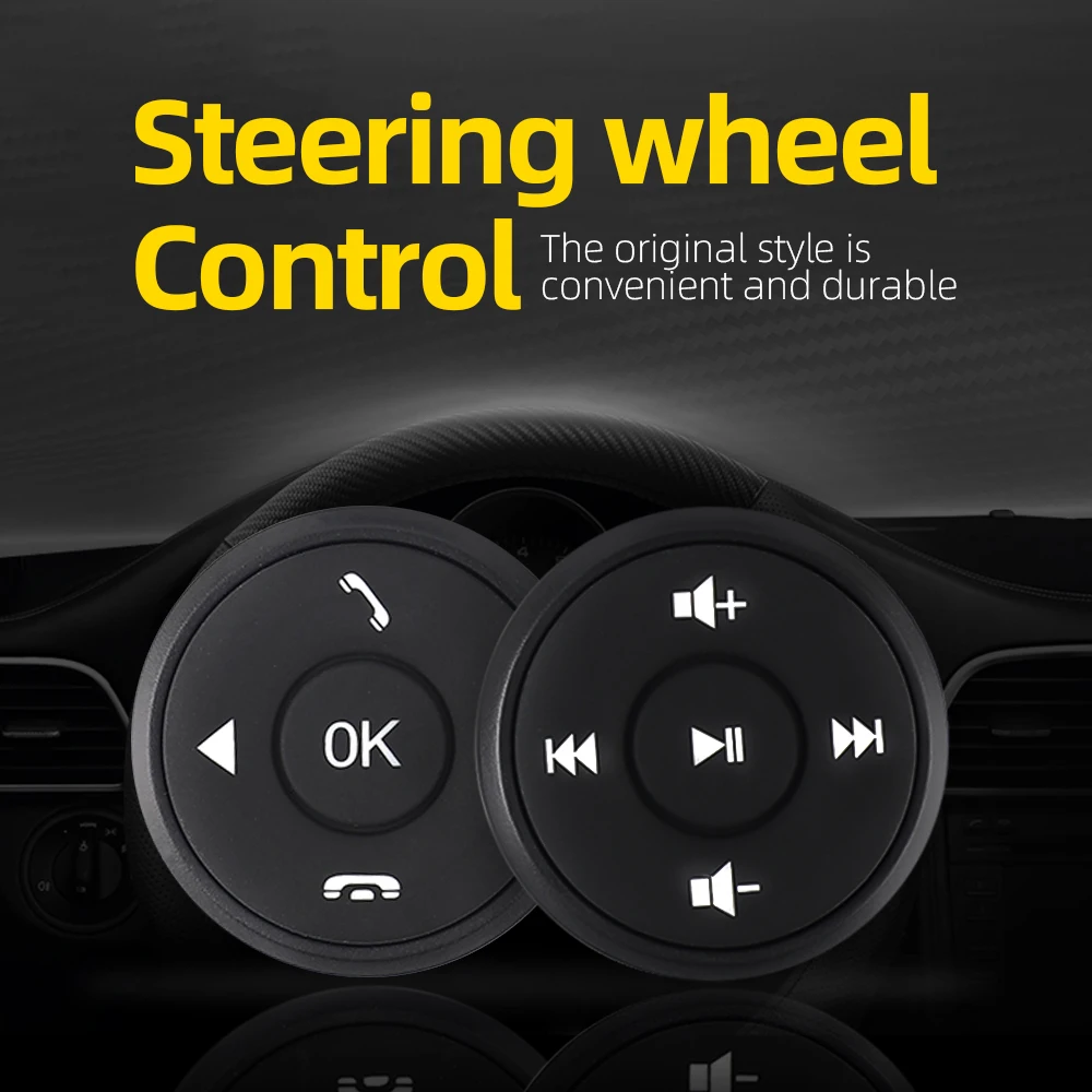 Universal Car Steering Wheel remote Control android Window Bluetooth Button Universal wireless steering wheel control joying wireless button remote control multi functional car steering wheel controller universal for android car radio stereo gps