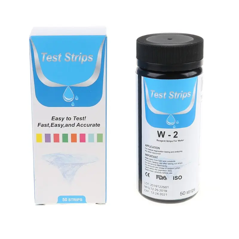50 полосок/бутылка 2 в 1 тест полоска для воды|Измерители pH| |