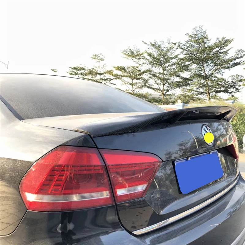 Используется для Volkswagen Passat B7 спойлер 2011 2015 года реальное глянцевое углеродное