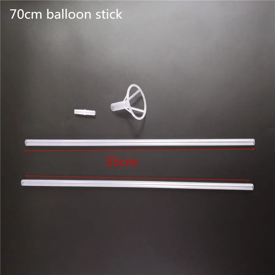 1pc 70cm stick 24 дюймовый цветной Белый светодиодный шары светящийся прозрачный баллоны с гелием одежда для свадьбы, дня рождения украшения Дети Светодиодные ленты воздушный шар - Цвет: 1pc 70cm stick