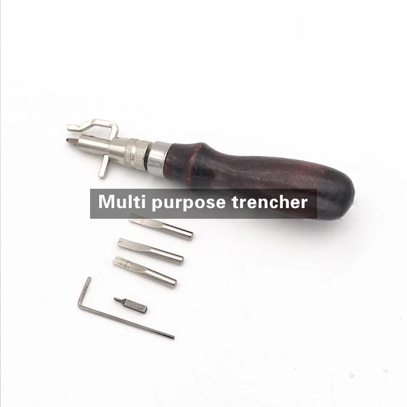 

7 In1 Side Pressure Edge Stitching Groover Craft Leather Edge Cutting Device Sideline Multifunctional Tool Groover