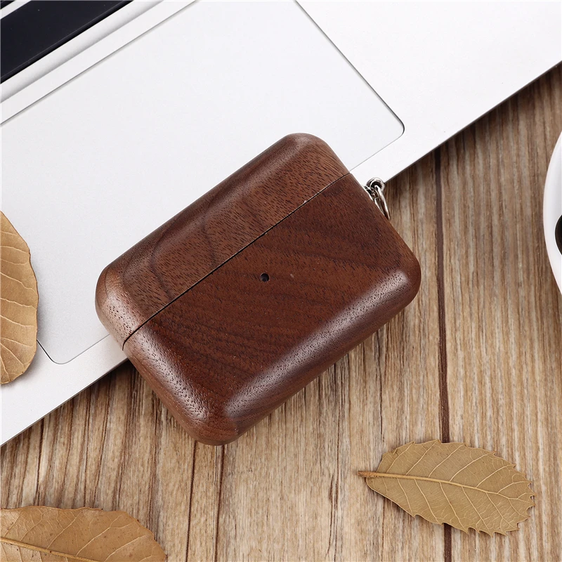 2019 роскошный деревянный чехол ручной работы для AirPods Pro твердый защитный с