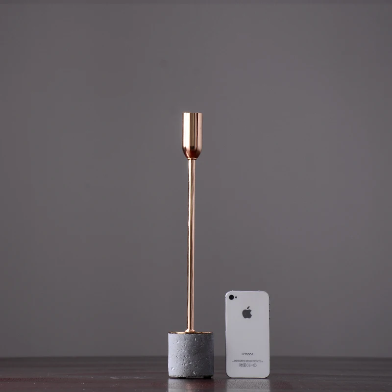 Старинный держатель для свечей Подсвечник В Стиле Ретро Железный Золотой