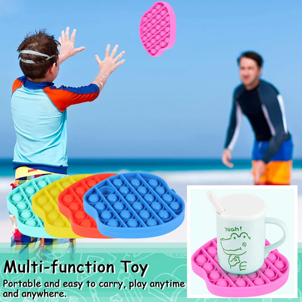 Apple-juguetes sensoriales de burbujas para aliviar el estr&eacute;s para ni&ntilde;os y adultos, juguetes de escritorio para aliviar el estr&eacute;s-0