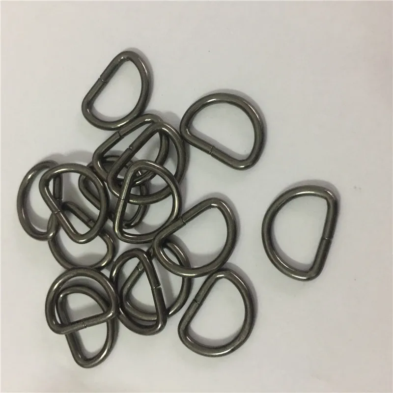 100 шт. 15 мм пистолет черный не сварное кольцо D Dee металлическая Регулируемая