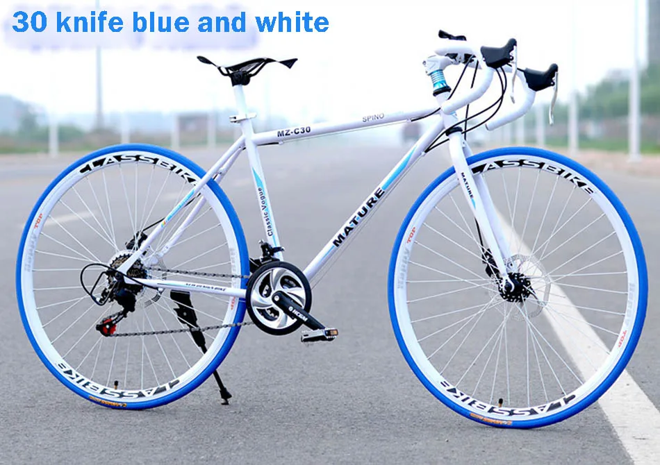 Bend-Blue 28 дюймов 21 скоростной велосипед рама для езды на велосипеде 21 скоростной дисковый тормоз высокий человек MTB велосипед 4 цвета на выбор - Цвет: Bend-Blue