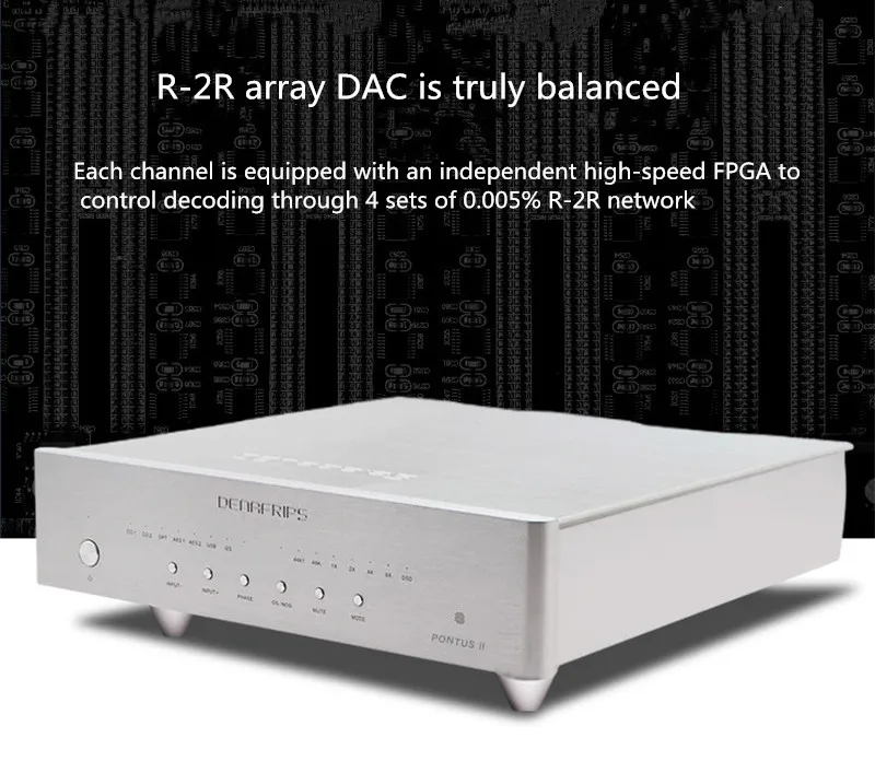 Новинка 2022 ЦАП PONTUS II R2R FIFO Pure сбалансированный декодер DSD I2S PCM AES оптический
