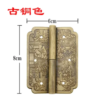 03Ming and Qing Dynasty Китайский классический латунный книжный шкаф винный и ТВ дверь