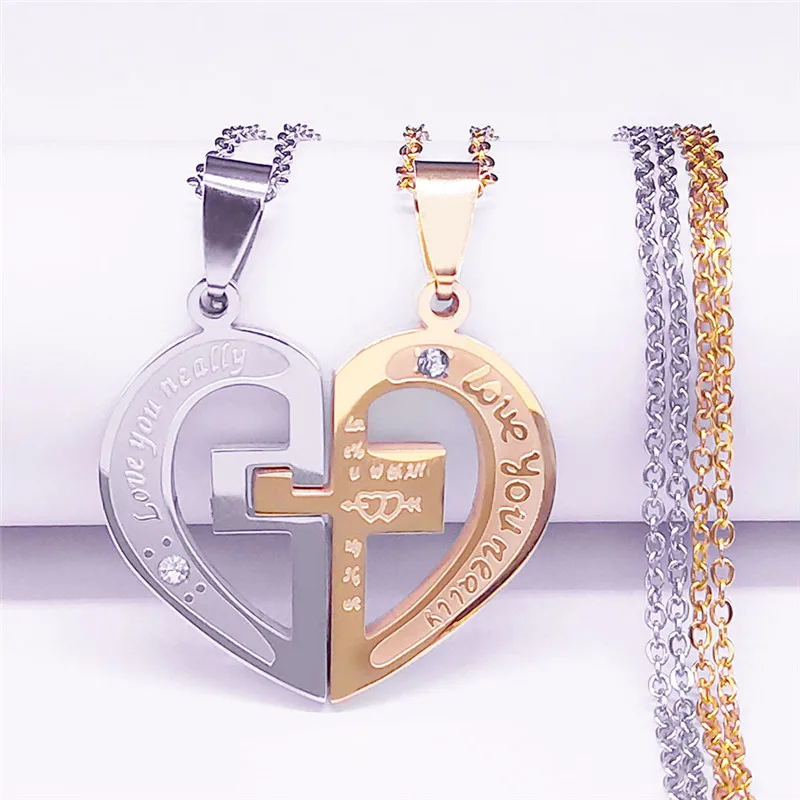 Ожерелье женское/мужское из нержавеющей стали 2 шт. | Украшения и аксессуары