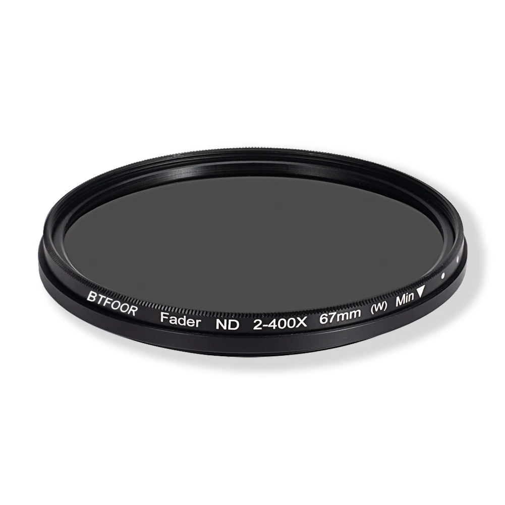 BTFOOR Nd2 400 изменяемый Nd нейтральный фильтр 49 52 55 58 67 72 77 82 мм для Камера объектива Canon