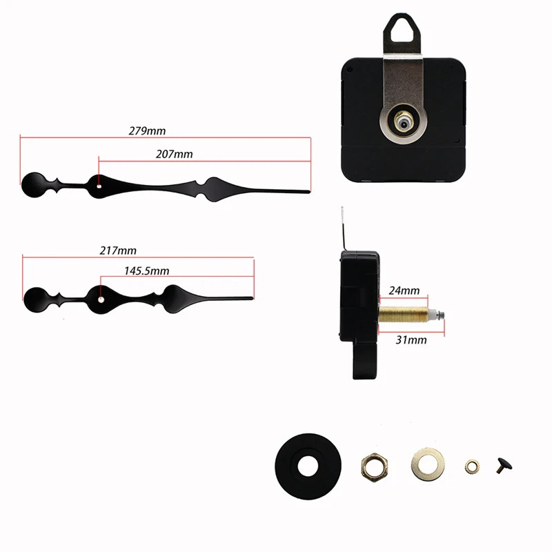 

DIY Mute Quartz Wall Clock Movement Replacement Mechanism Repair Parts Kit Watch Clock Quartz Movement Accessories Essential New