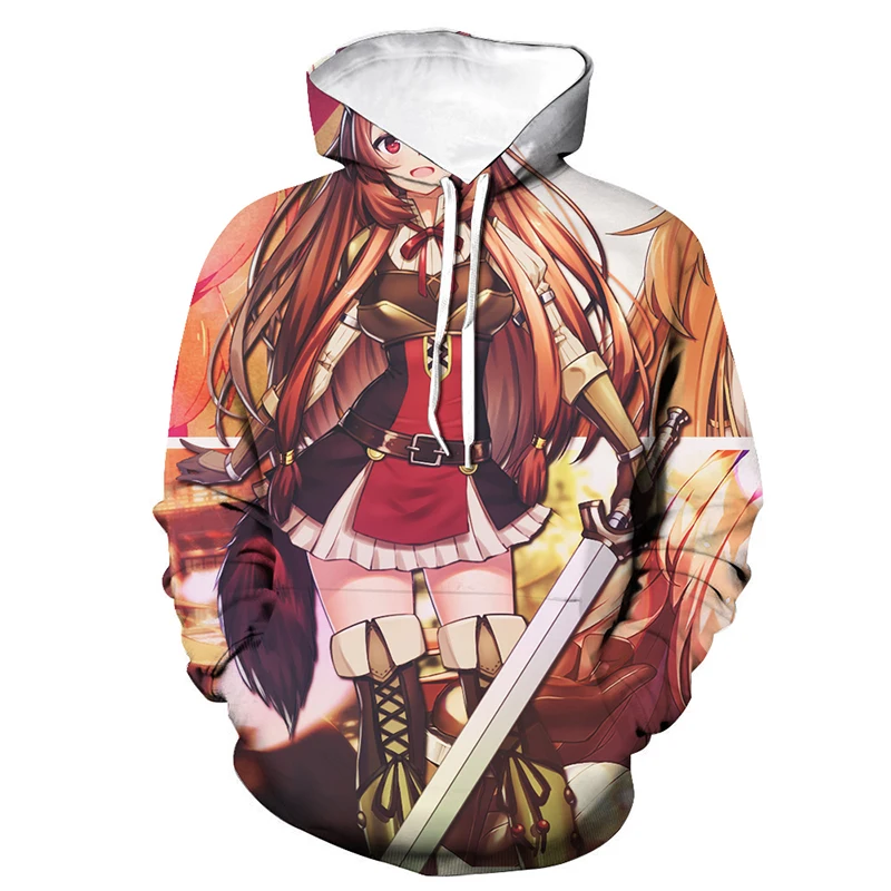 Толстовка унисекс с 3D-принтом восходящего героя щита Мужская и Женская толстовка