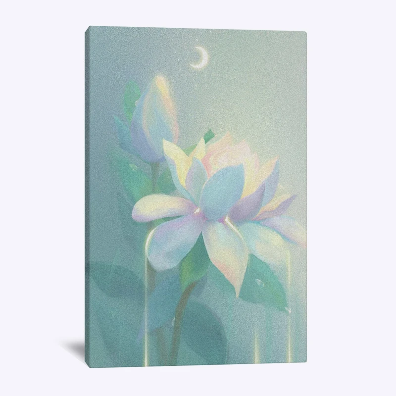 Настенная картина с изображением единорога и цветов картины на холсте эстетика