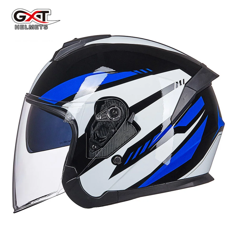 

GXT Новая мотоциклетная обувь шлем дыхание скутер половина уход за кожей лица байкерские Motorbik шлем со съемной подкладка для Для мужчин Для же...