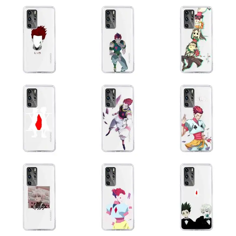 

Hunter X hunter Anime Phone Case For Huawei P40 P30 P20 Mate Honor 10i 30 20 i 10 40 8x 9x Pro Lite Transparent Cover