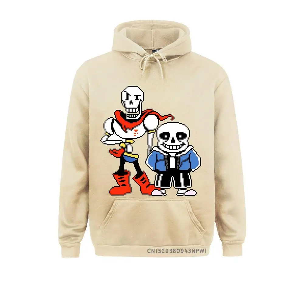 Толстовка Undertale мужская с надписью Sans And Papyrus спортивная одежда пуловер черепом