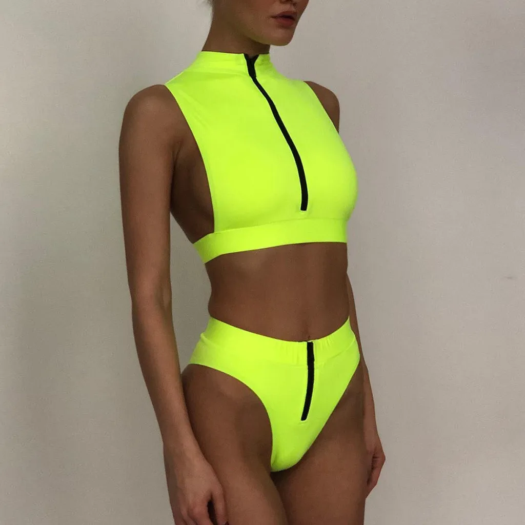 Женский купальник Леопардовый Гавайский принт пуш ап сексуальный бикини набор