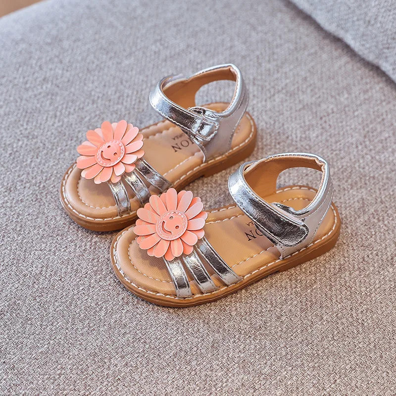 

2021 New Children's Sandals Girls Flowers Fashion Sandals Children's Comfortable and Lightweight Sandals Girls Princess Sandals