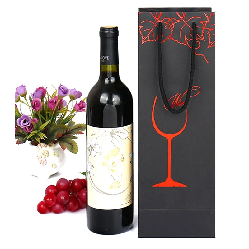 12 шт крафт-бумажные сумки для вина подарочные Красное вино Одиночная бутылка