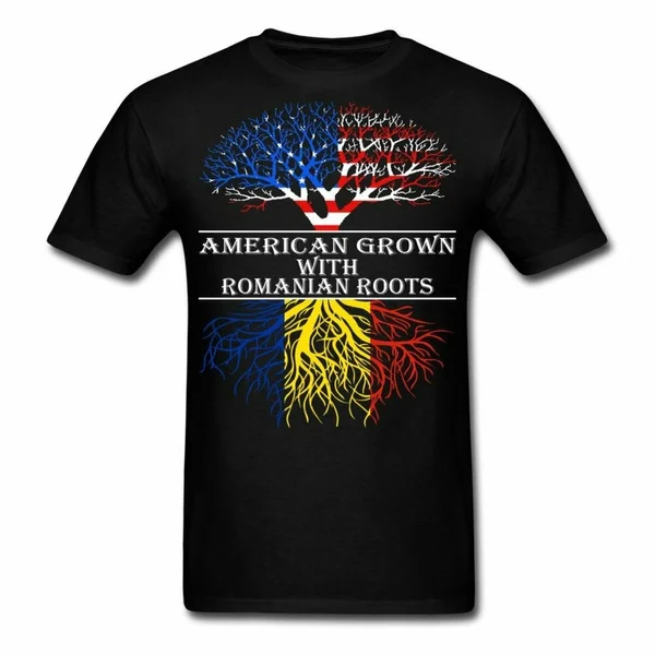 

American Grown With Romanian Roots Men's T-Shirt
