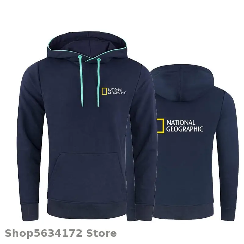 

Mens Sweatshirt Long Sleeve for National Geographic Men's Clothing Casual Hoodies Top Boy Blouse Tracksuits Cycling Hoodies Men