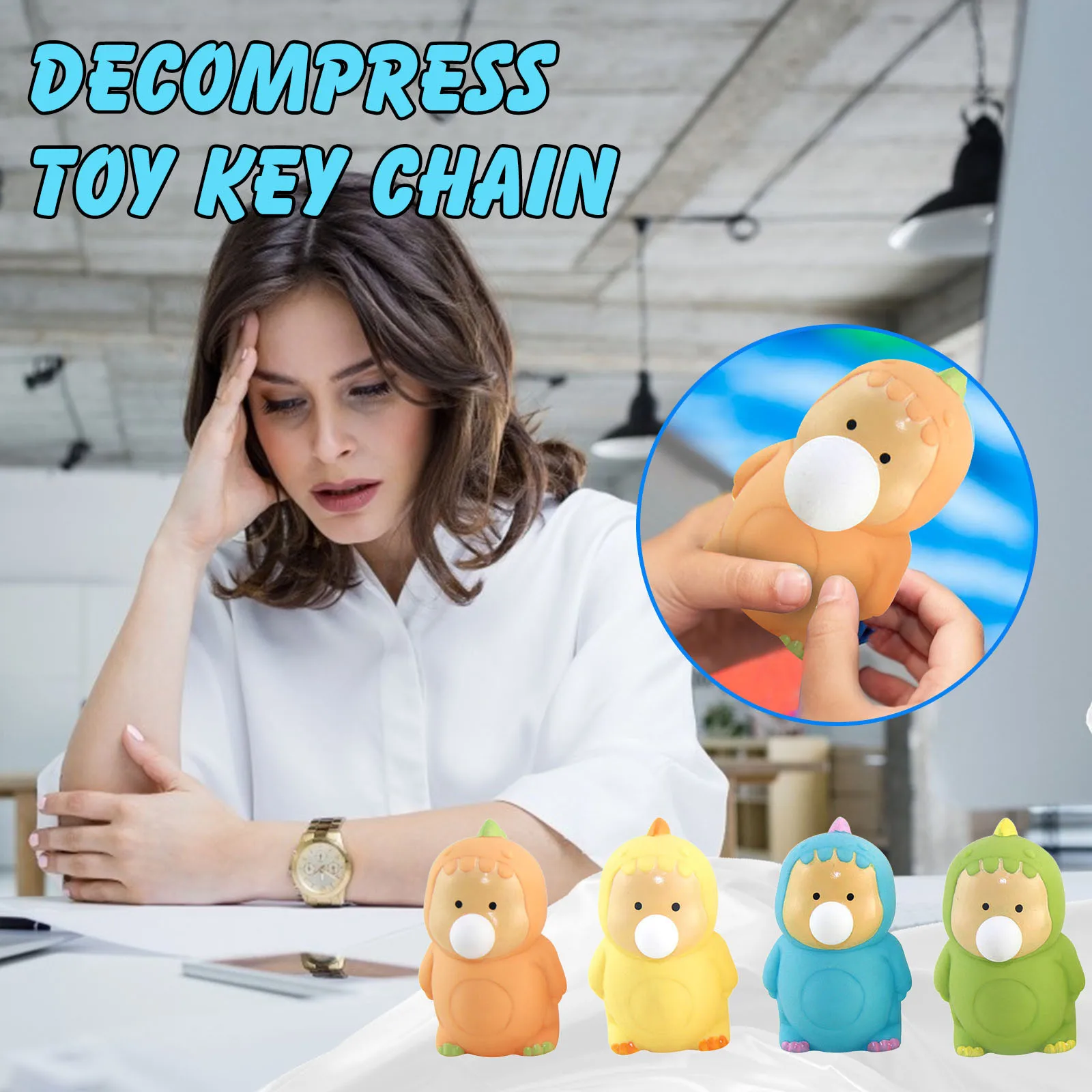 Комплект из 2 предметов игрушки ребенок дракон коса пузыри пинч и забавные Vent