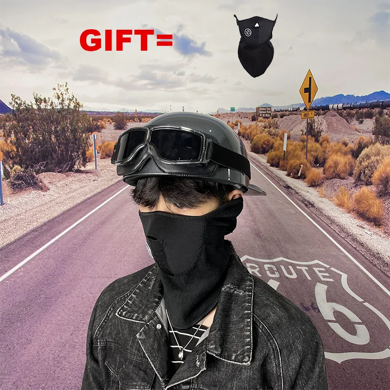 

Бесплатная доставка отправка подарок мотоциклетный шлем Мотокросс винтажный открытый Половина лица винтажный мотоциклетный шлем для верх...