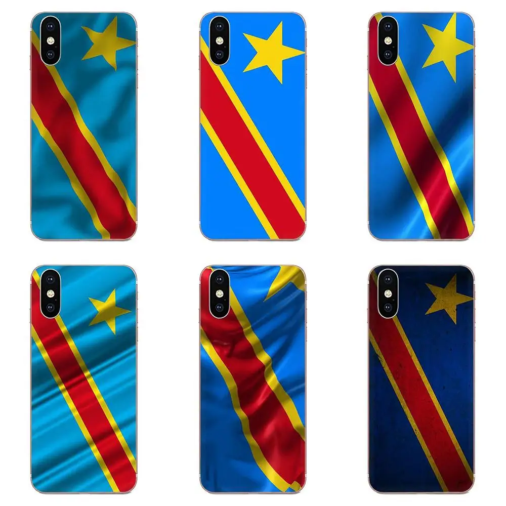 Флаг Конго баннер милые аксессуары мягкие горячие продажи для Apple iPhone 4 4s 5 5C 5S SE 6 6S
