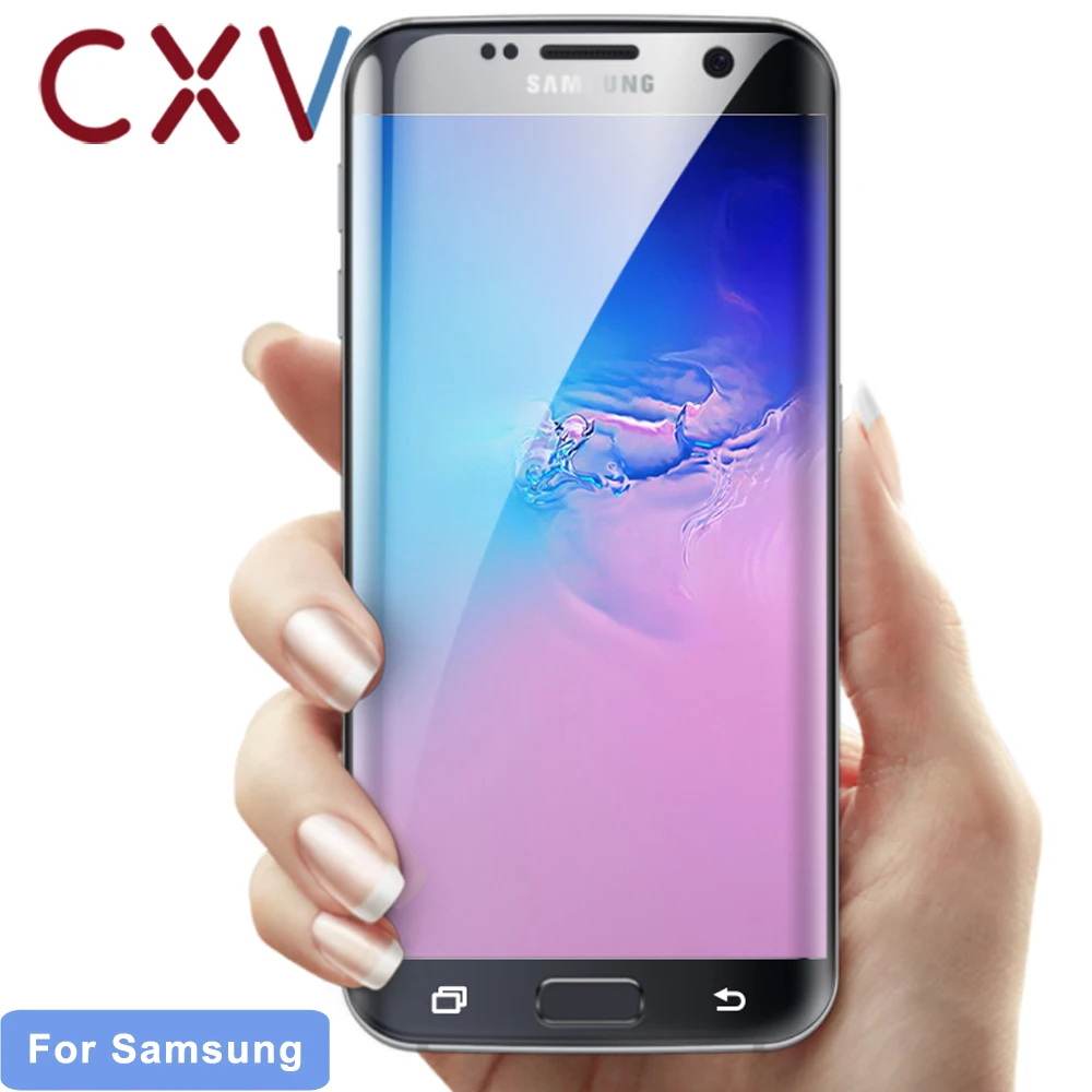Non от края до закрывает закруглённую Экран протектор для samsung Galaxy S9 S10 S8 Plus на Note 8 9