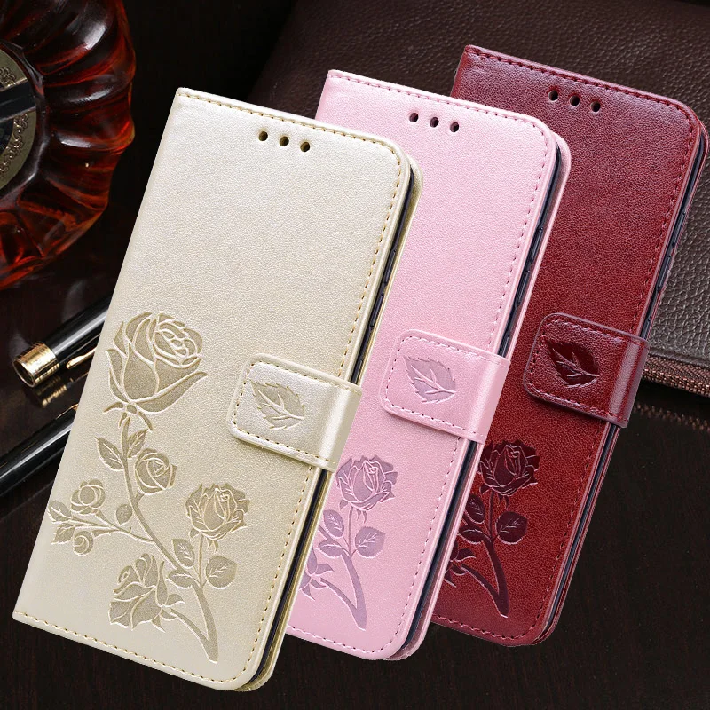 Кожаный чехол-бумажник с розами для Samsung Galaxy A02S A12 A32 A42 A52 A72 A30S A50 M31S S20 FE S21 Plus A31 A41 A51 A71