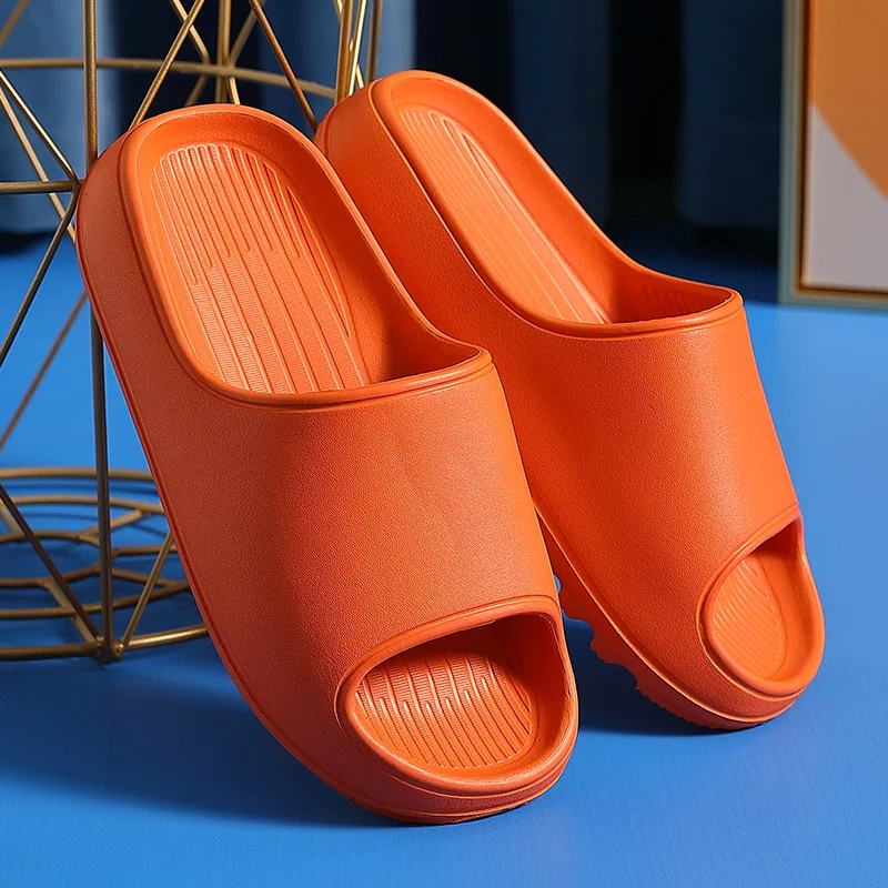 

Women Thick Platform Slippers Summer Beach Eva Soft Sole Slide Sandals Leisure Men Ladies Indoor Bathroom ConciseAnti-slip Shoes