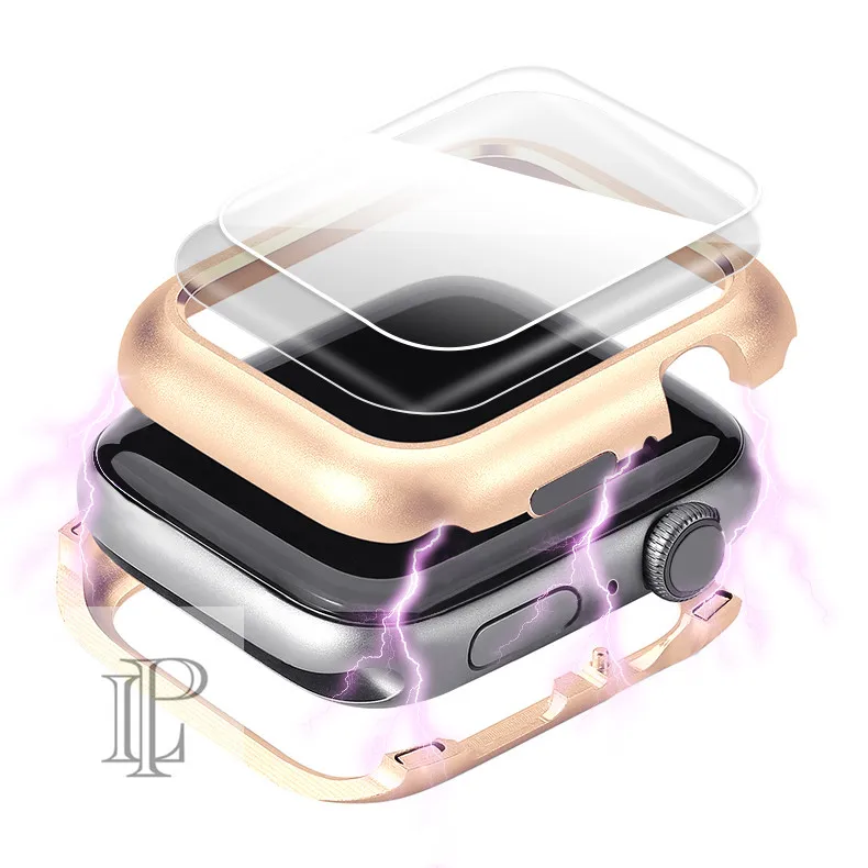 Магнитная Крышка для apple watch case apple watch 5 4 3 44 мм/40 мм iwatch band 5 4 42 мм/38 мм Защитная пленка для экрана