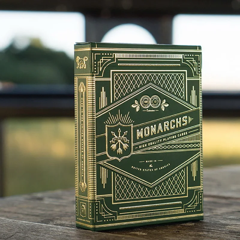Зеленые/красные/синие карточки Monarch 1 шт. высококачественные игральные карты