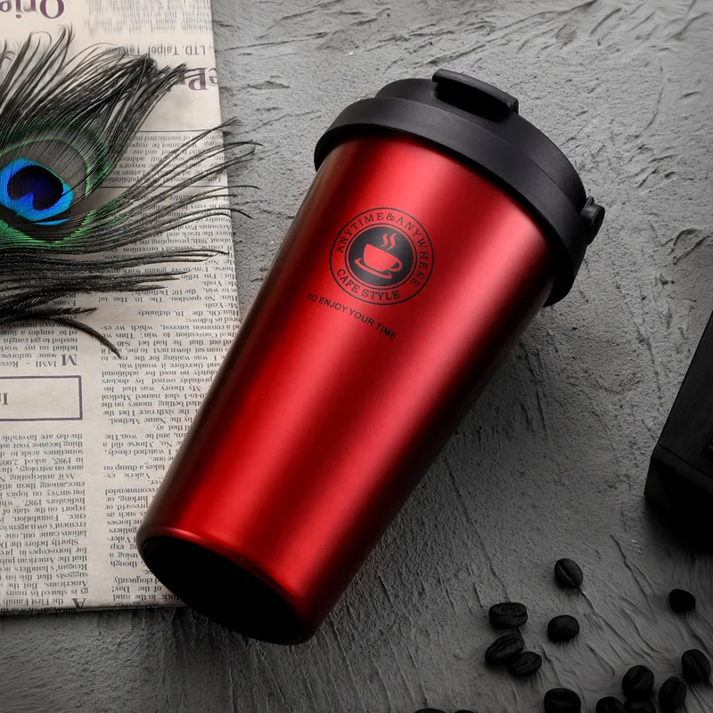 

Portable 304 stainless steel vacuum flask creative gift portable coffee cup