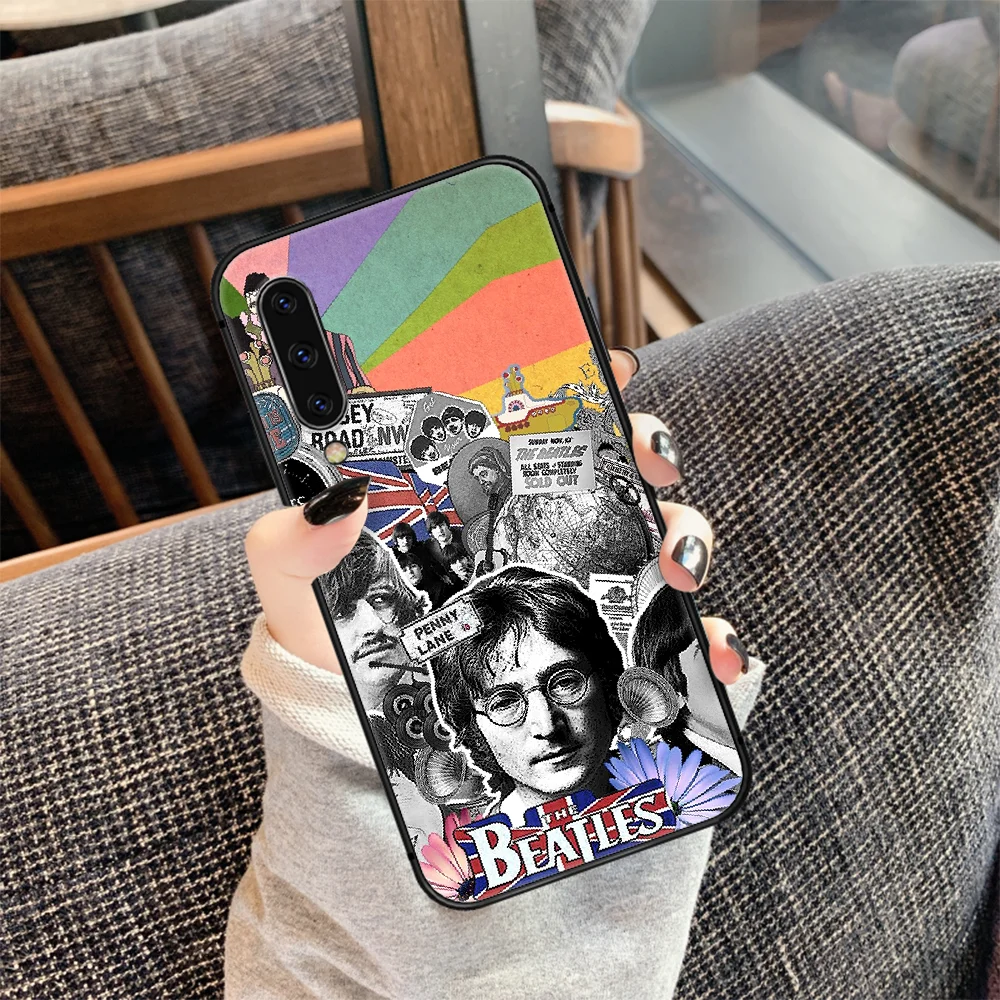 

Rock and Roll Band The Beatle Phone Case Cover For Samsung Galaxy A10 A11 A20 E A21 A30 A40 A41 A50 A51 A70 A71 A81 S black