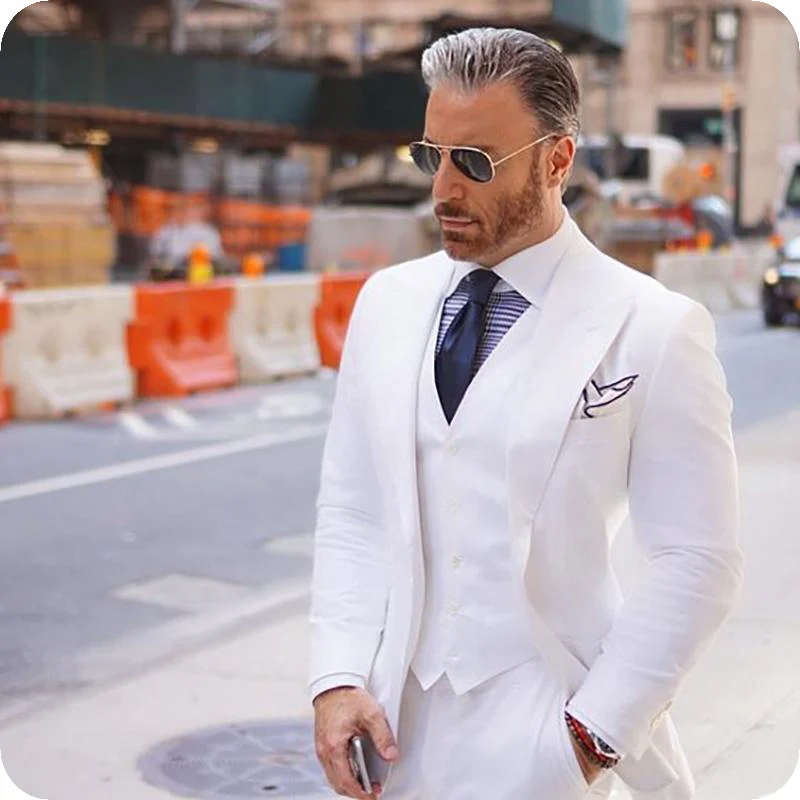 

Suit Men Wedding Groom Costume Custom Made Casual Business Slim Fits Social Blazer Prom Suits Ropa Hombre Jacket+Pants+Vest