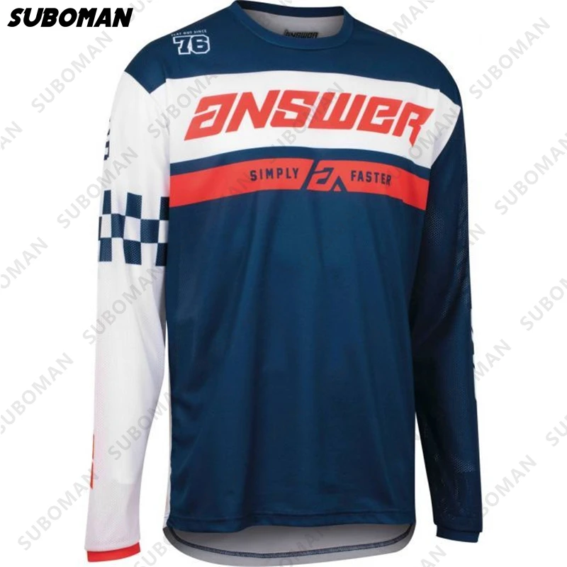 

2021 ANSWER men enduro motocross moto jersey dh downhill mtb motocross t-shirt bmx mountain bike clothing camiseta mtb enduro