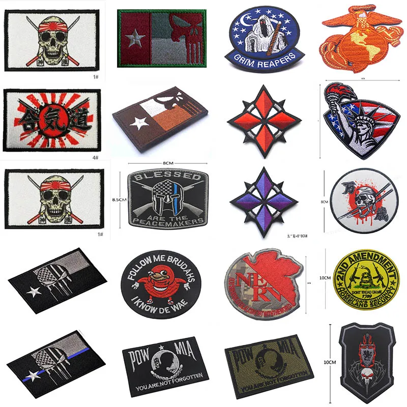 Высококачественные 100% вышитые нарукавники нашивки США значки с изображением