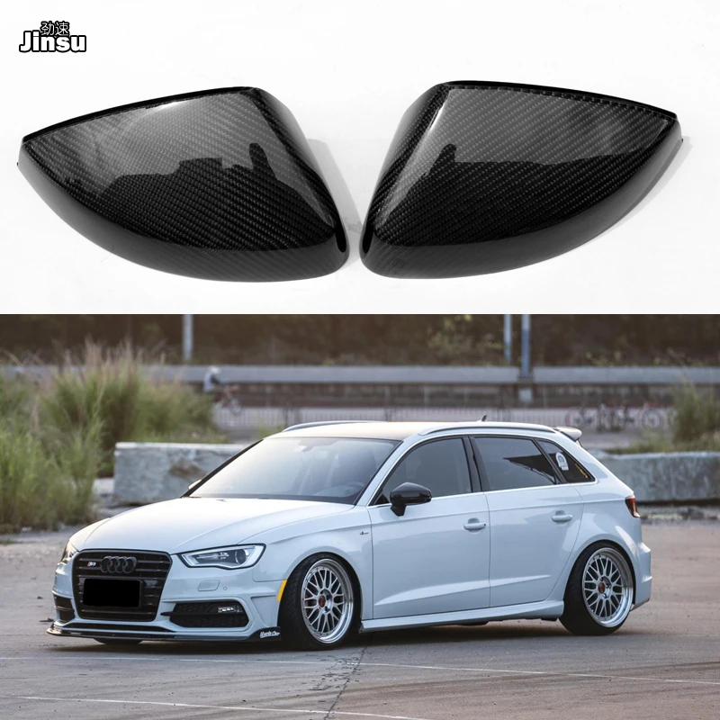 Запасные крышки бокового зеркала из углеродного волокна для Audi A3 Sportback Limousine TFSI 2014