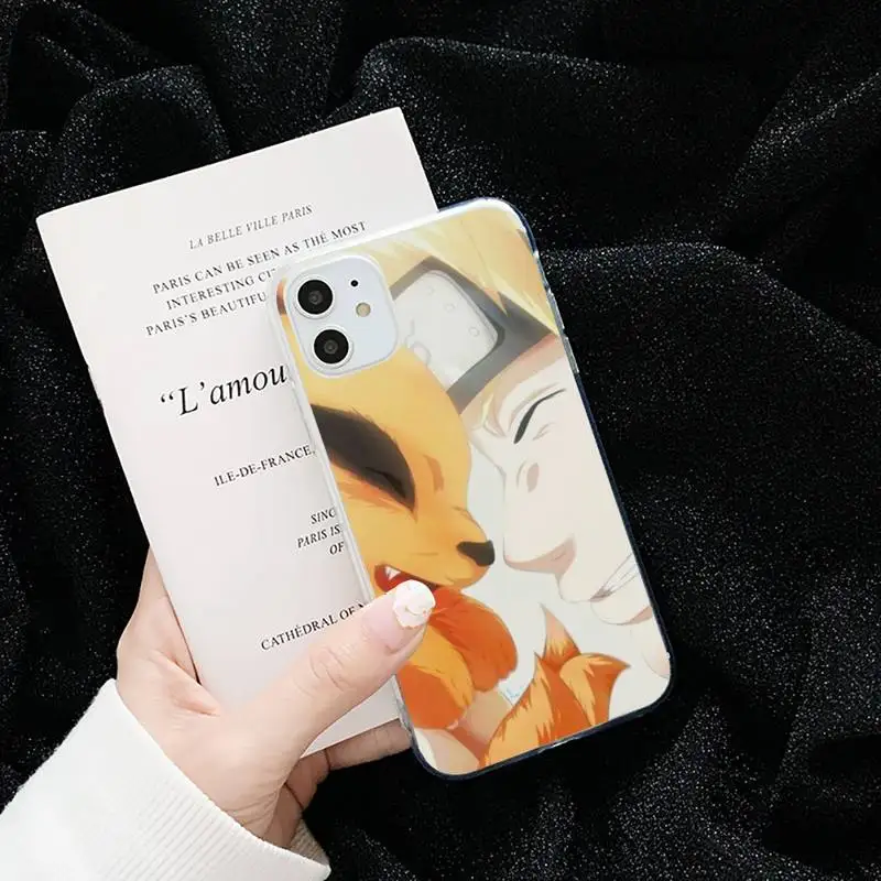 

Anime naruto sasuke kakashi Itachi Phone Case Transparent for iPhone 6 7 8 11 12 s mini pro X XS XR MAX Plus cover funda shell