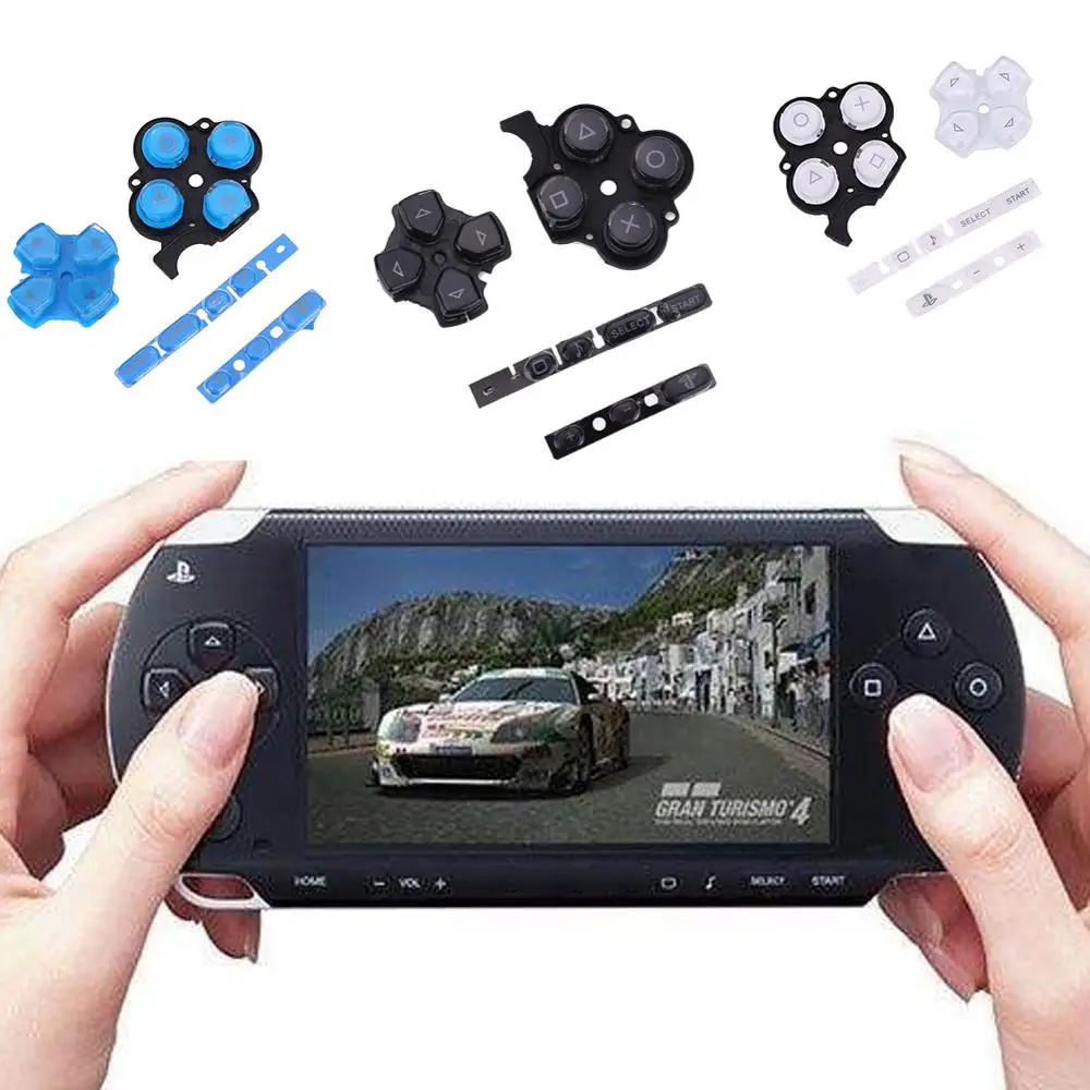 Акриловые пуговицы клавиатура Playstation Кнопки Ремонт Замена для psp 3000 тонкий
