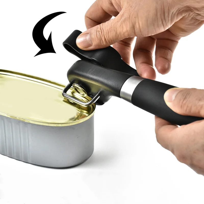 

1 Piece Manual Can Opener Stainless Steel Bottle Openers Professional Ergonomic Jars & Tin Opener for Cans Kitchen Tools