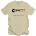 Личность Прохладный Commodore логотип футболка для мужчин с короткими рукавами футболка из мягкого хлопка повседневные гик футболки Графические футболки