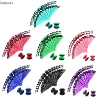 leosoxs acrylic pointed auricle mixed color spot ear amplifier 14g 00g hot sale