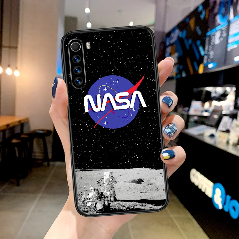

Space Sky NASAS Phone Case For Xiaomi Redmi Note 7 8 8T 9 9S 4X 7 7A 9A K30 Pro Ultra black Funda Luxury Back Painting