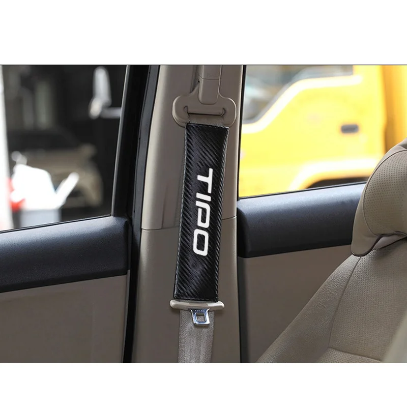 

2pcs PU Fashion Car Seat belt shoulder Pads Car Seat Belt Cover for Fiat Tipo Car Accessories