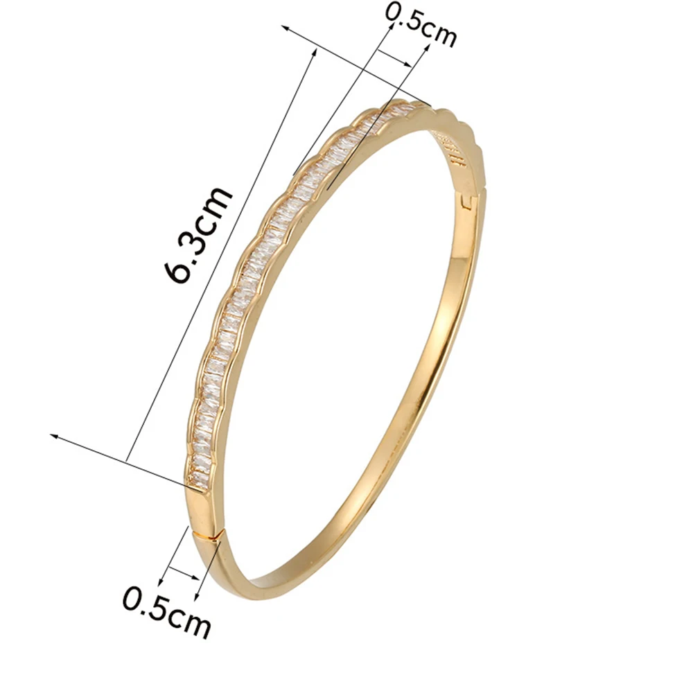 

New style bracelet ladies simple fashion Korean version of the bracelet explosion type micro-inlaid zircon copper bracelet