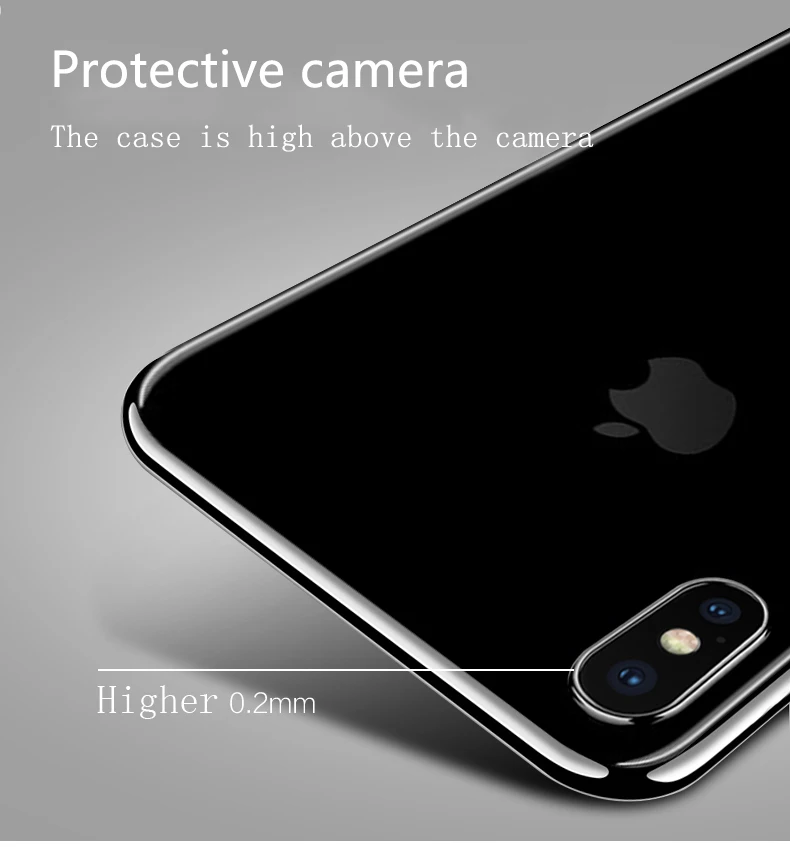 Мягкий силиконовый чехол из ТПУ для iPhone X10 XR XS MAX 7 8 8Plus 5s SE 6 6S 6Plus