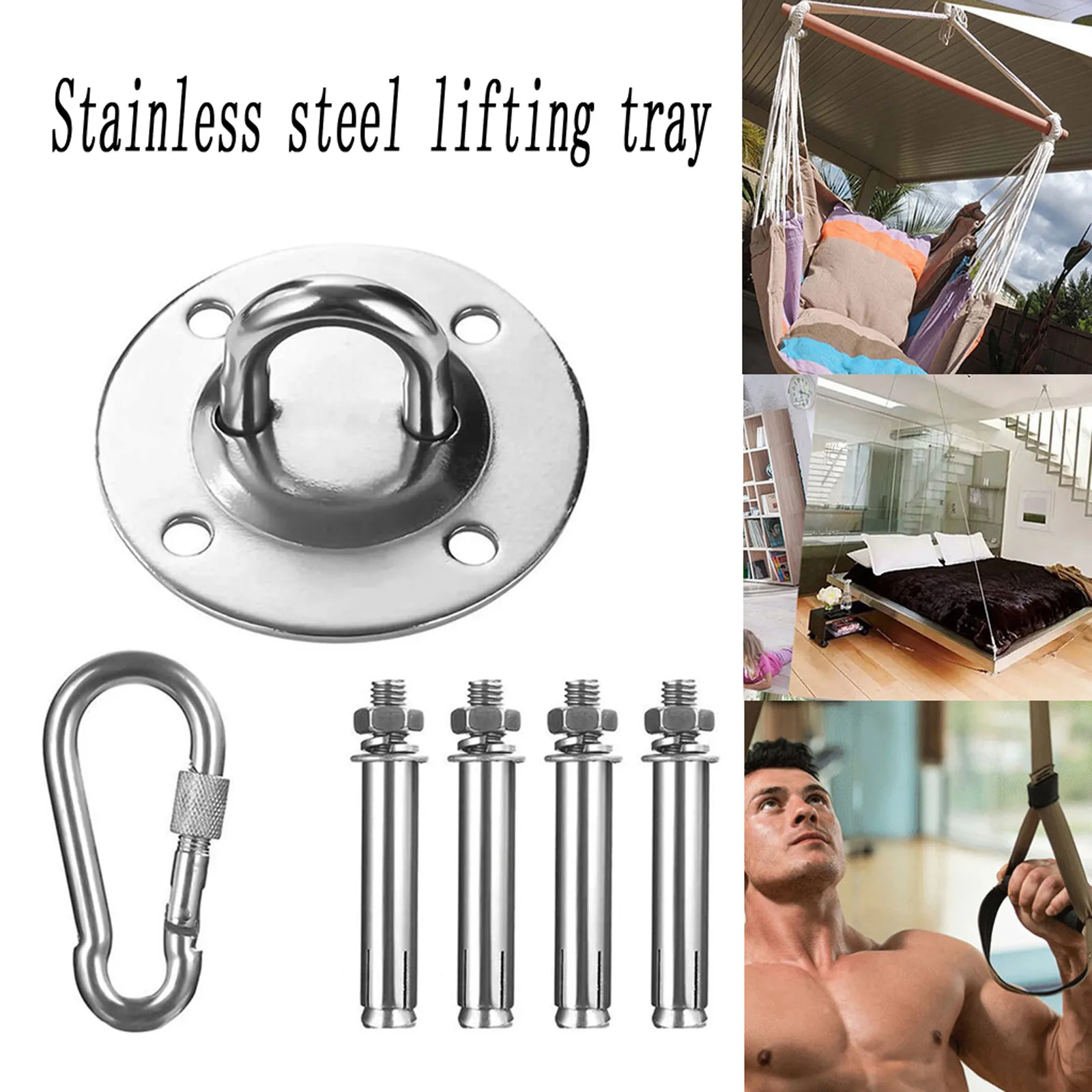 40 # подвесной поднос Нержавеющая сталь антенна Пряжка для йоги потолок Высокое